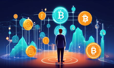 Create an image depicting a cautionary scene about cryptocurrency investment. Show a person standing at a crossroads, holding a smartphone displaying a cryptocurrency app, with one path leading towards shiny digital coins and ascending graphs, while the other path has warning signs, locks, and text reading Research First. Surround the scene with symbols of both opportunity and risk, like dollar signs, padlocks, and magnifying glasses. The atmosphere should be informative and balanced, emphasizing the need for careful consideration and research before investing in cryptocurrency.