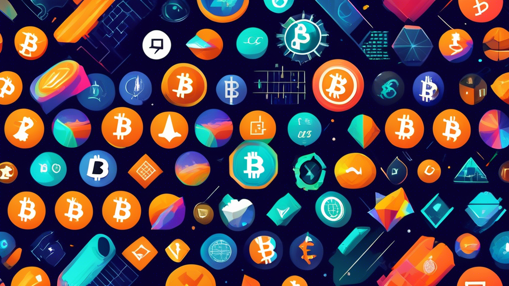 Create an image featuring a diverse collection of cryptocurrencies, each represented by their unique logos (such as Bitcoin, Ethereum, and more), with vibrant, dynamic backgrounds. Include elements of financial charts, upward-trending graphs, and futuristic digital themes to convey the idea of investment opportunities. The overall aesthetic should be modern and appealing to both crypto enthusiasts and investors.