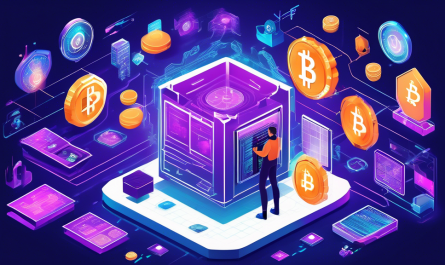 Create an image illustrating the concept of securing and managing digital assets in the world of cryptocurrency. Show a digital vault filled with various cryptocurrencies like Bitcoin, Ethereum, and others, with futuristic holograms and secure locks. Include a professional-looking person using advanced technology to manage these assets, surrounded by charts and graphs indicating strong protection measures and financial growth.